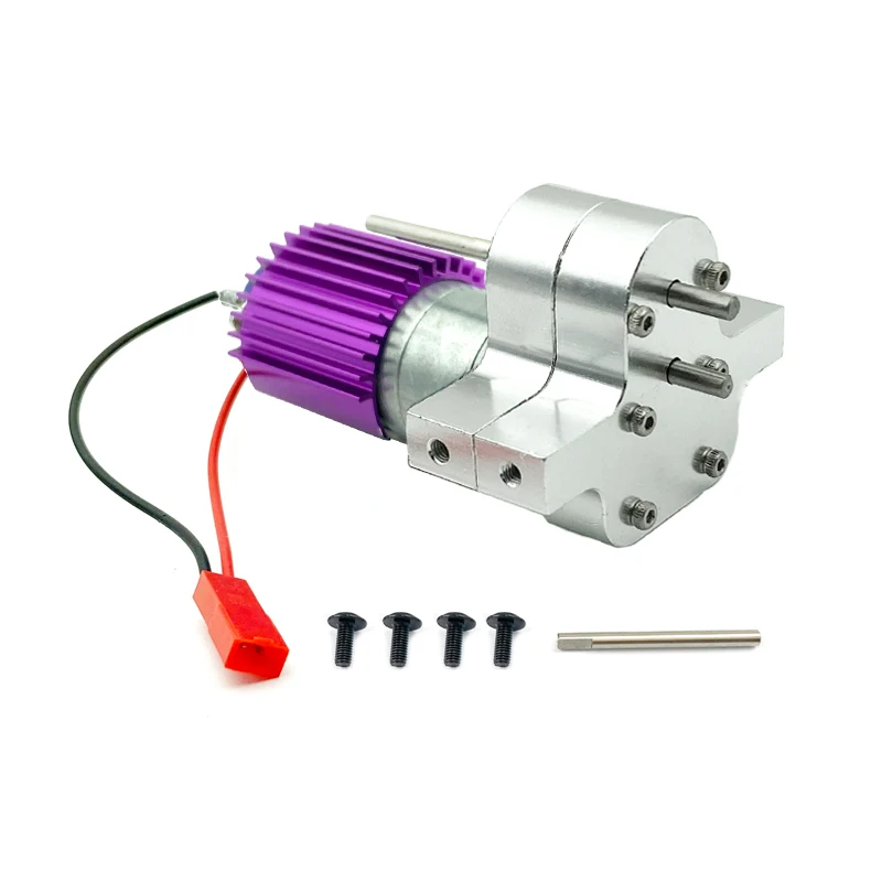 Metal Transmission Gearbox 370 Motor is Suitable for MN 1:12 D90 D91/WPL B14 B24 C14 C24 1:16 RC Car General Upgrade Accessories