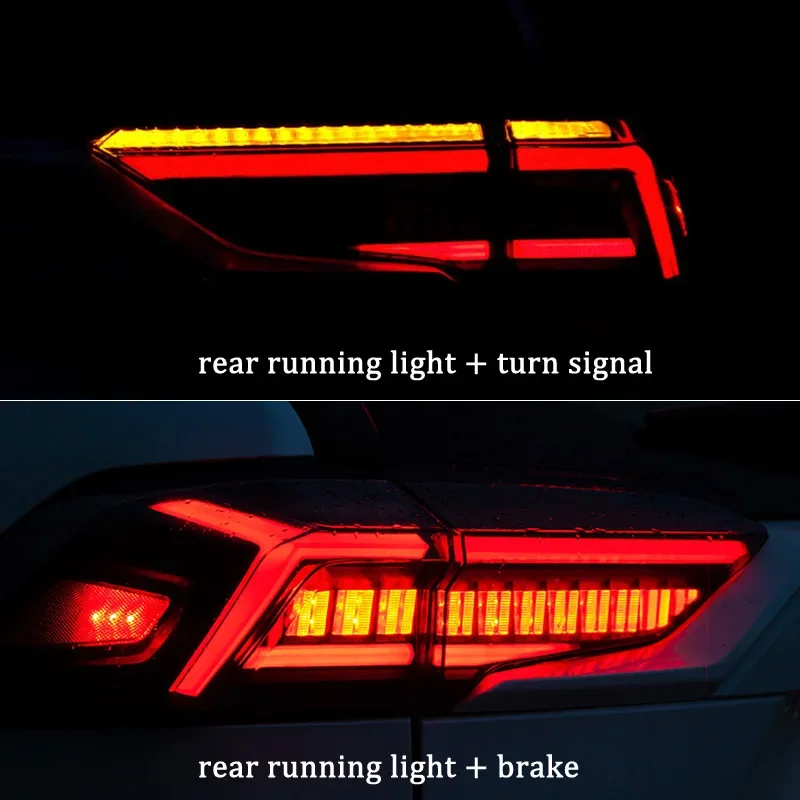 トヨタRav4 2019-2023用LEDテールライト,ダイナミックターンシグナル付きリアブレーキランプ