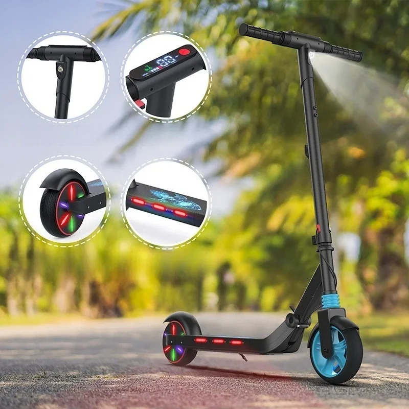 Children's Electric Scooter Model Shock-absorbing Electric Scooter Folding Commercial Furniture Monopattino Elettrico ZY60DDC