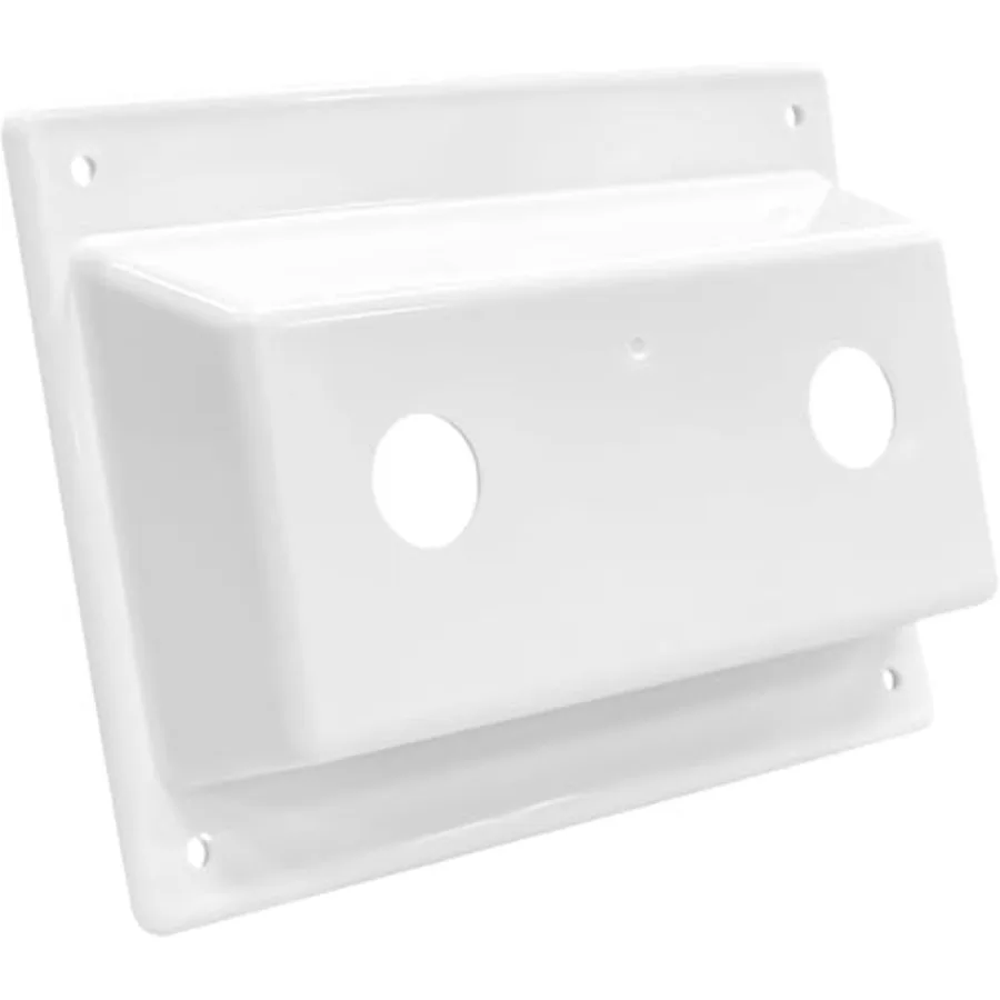 

RV Shower Faucet Bezel Stand Off Cover Plate - Durable ABS Bath Faucet Cover Replacement for Camper Trailer Motorhome, Prevents