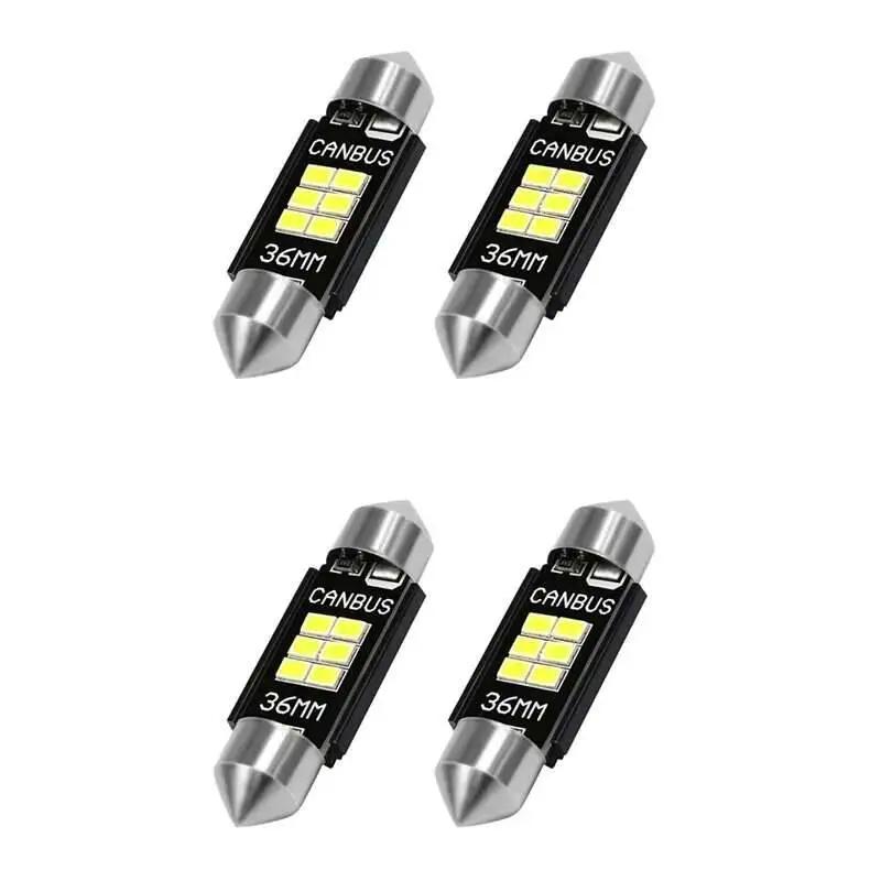 4Pcs Festoon C5W C10W LED CANBUS 31 36 39 41 mm bulb 6 SMD 3030 LED Reading lamp car Interior Light DC 12V