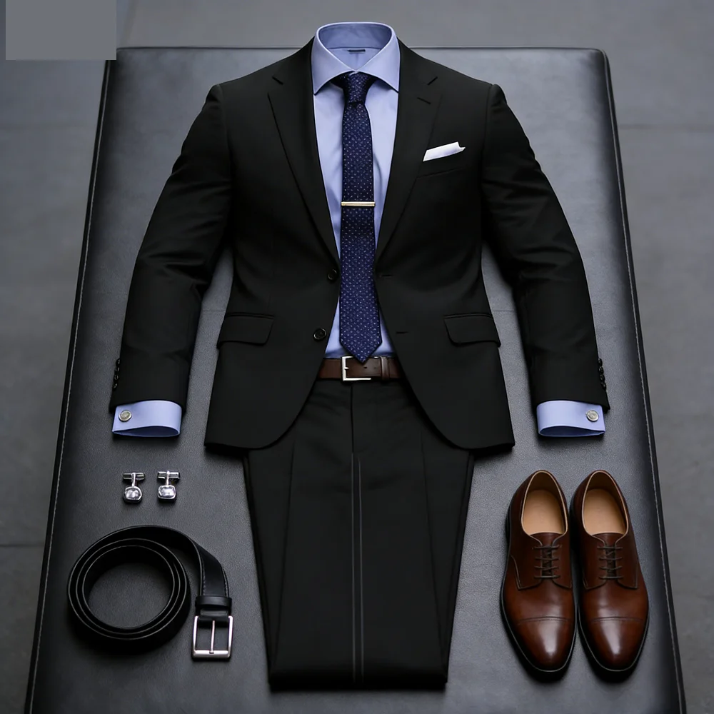 

Мужской приталенный костюм-двойка для свадьбы и торжеств: пиджак с лацканами и брюки, комплект для вечеринок и танцев