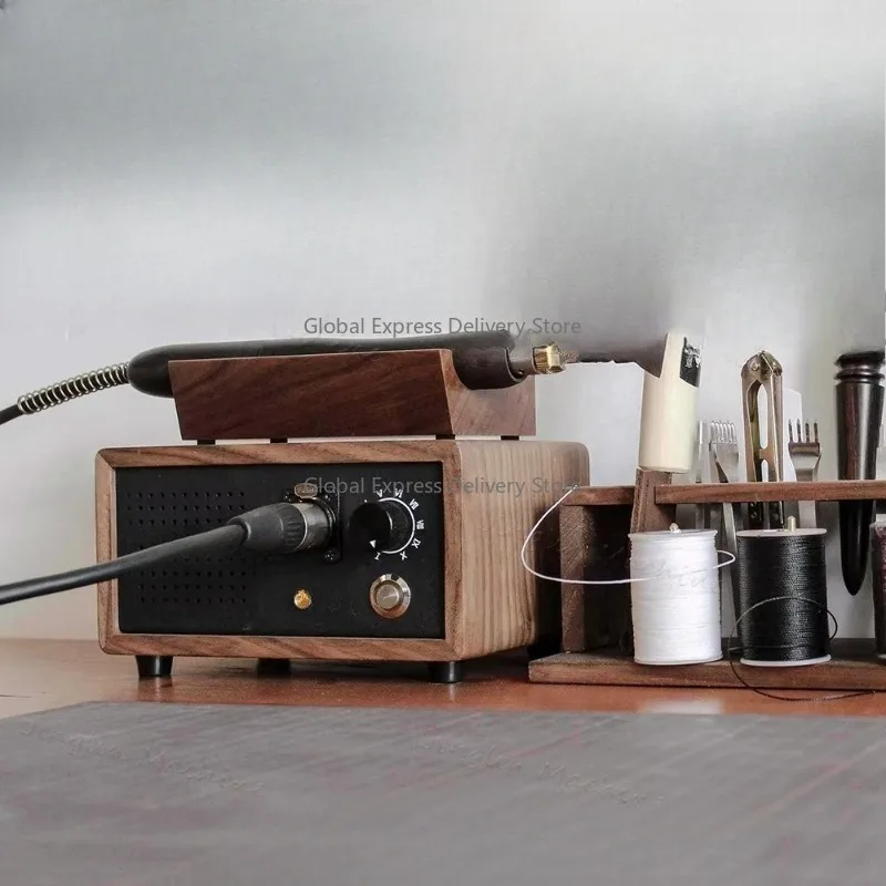 Electric Leather Craft Creasing And Edging Machine Handle Creaser Crimper Tool Heating Ironing 100-240V