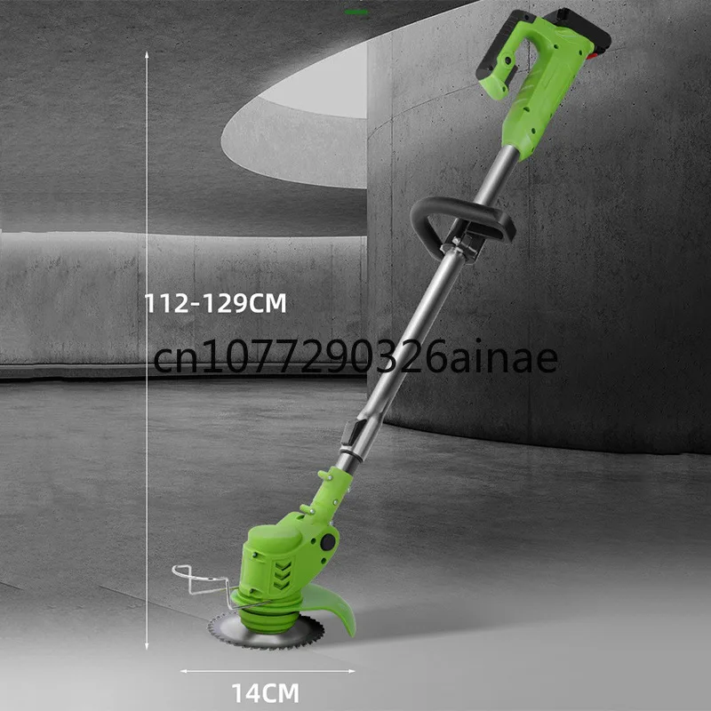 Lithium Electric Mower Rechargeable Land-Opening,  Loose Soil, Hoe Hand-Held Electric Lawn Mower Agricultural Grass Trimmer