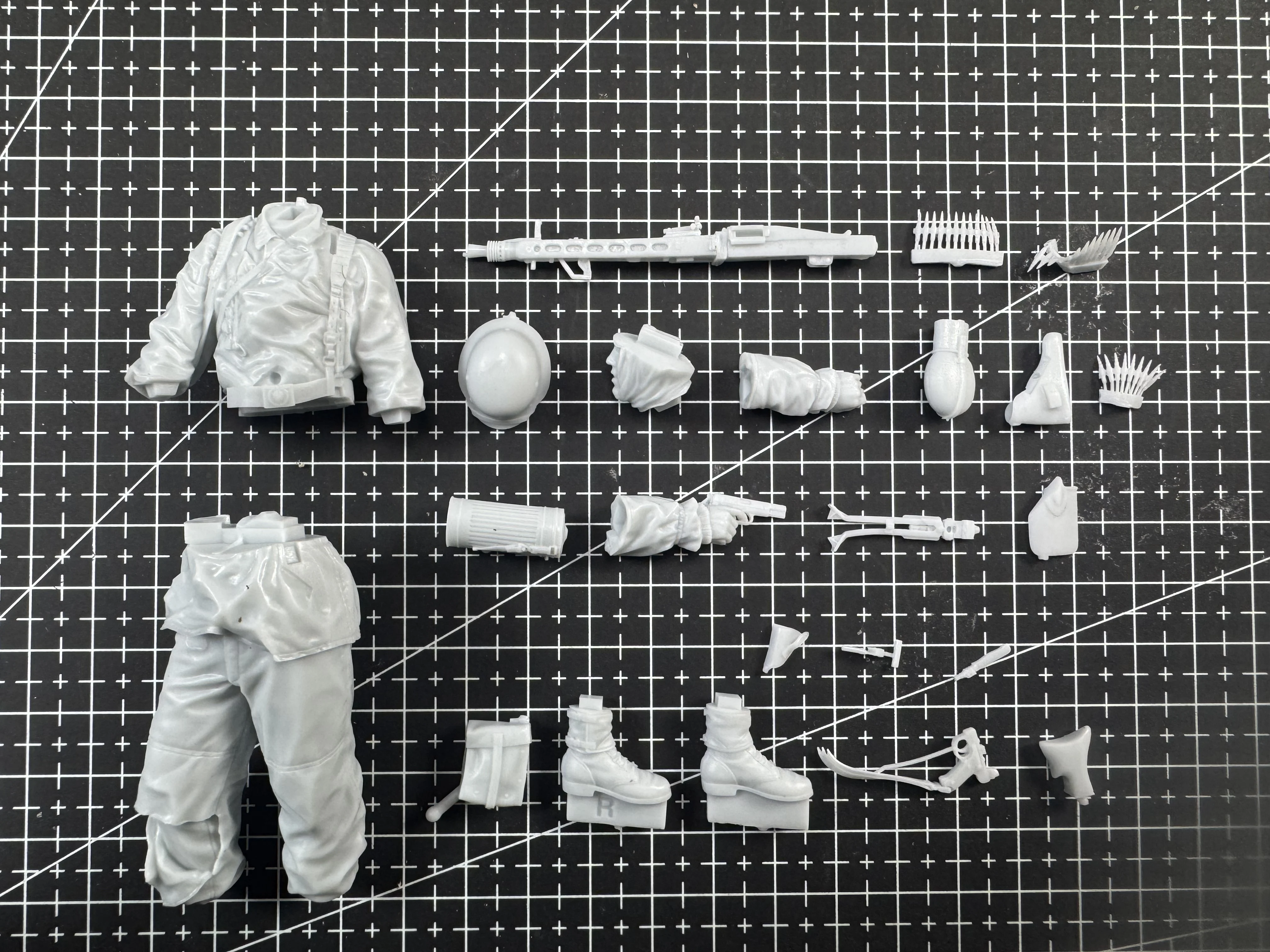 

1/16 Casting Resin Model Assembly Kit, GK, Army Soldier Commander, Unpainted