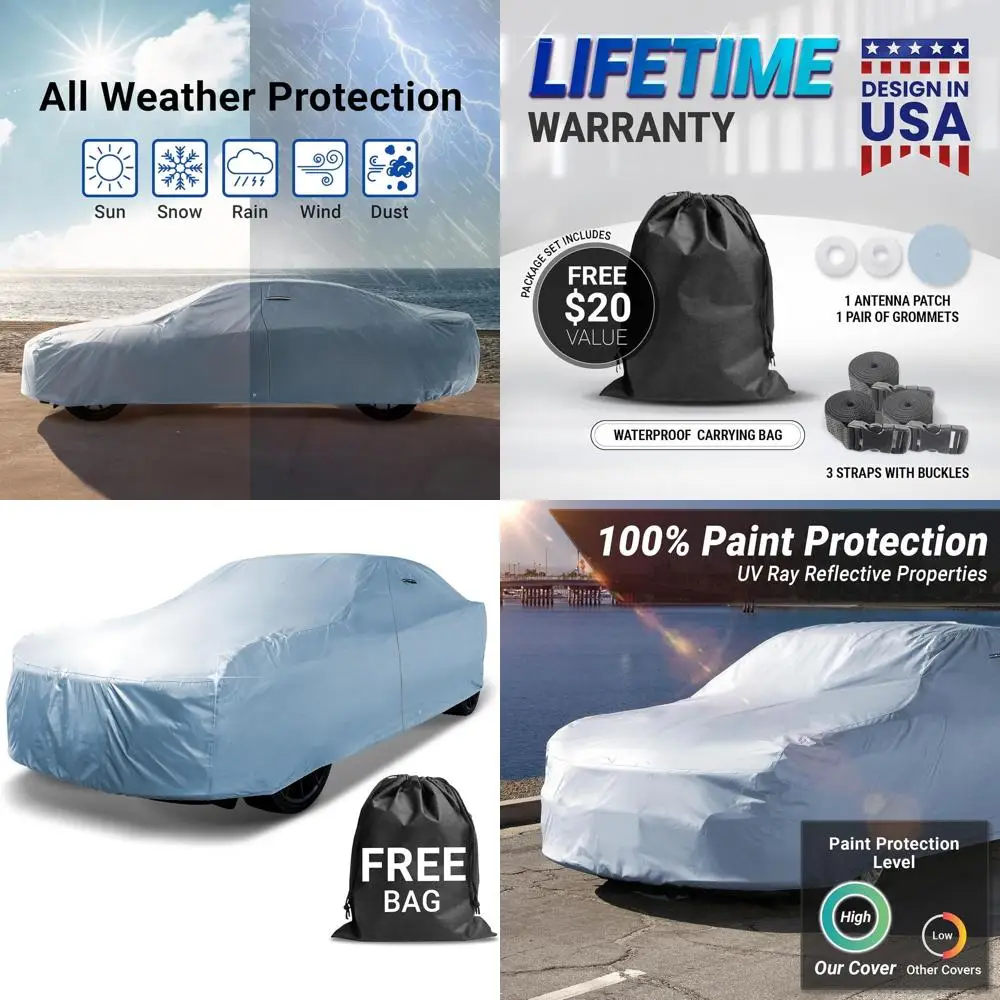 

Водонепроницаемый защитный чехол для автомобиля Valiant Sedan 1963-1966 годов (2-дверный и 4-дверный) с мягкой подкладкой