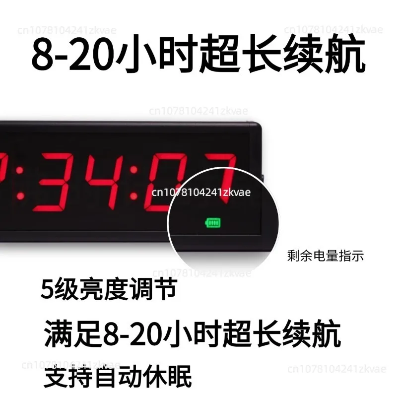 Multi-Function LED Timer with Hand Clapper for Competitions Pressure-Activated Timer for Speeches and Meetings