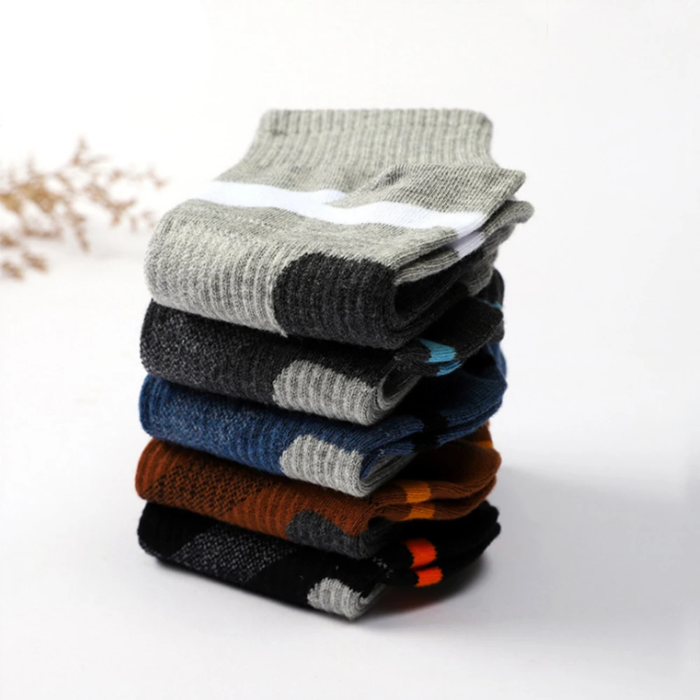 3/5 Pairs Neutral Running Sports Socks, Comfortable, Breathable, Odor Proof, Sweat Absorbing, All Season Basketball Casual Socks view 4