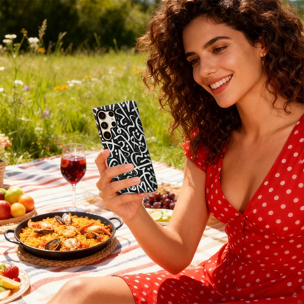 Casegame Phone Case for Samsung Galaxy S25 S26 Ultra S24 S23 Ultra Plus Shockproof Double Layer Arabic Calligraphy Print Cover - view 6