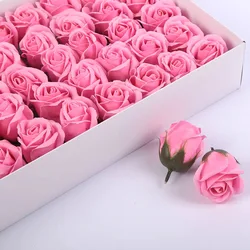 10/20pcs Big Soap artificial flower roses with base nice floral birthday easter mother's day gifts feature decors for home room