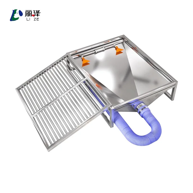 LIZE PET Wholesale Washable Splash-proof Stainless Steel Bathroom Dog Training Toilet Tray