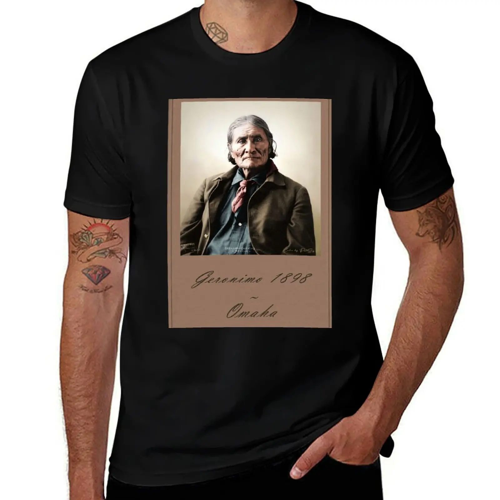 

Geronimo 1898 T-Shirt street wear customizeds Clothing oversize t-shirts man mens fashion