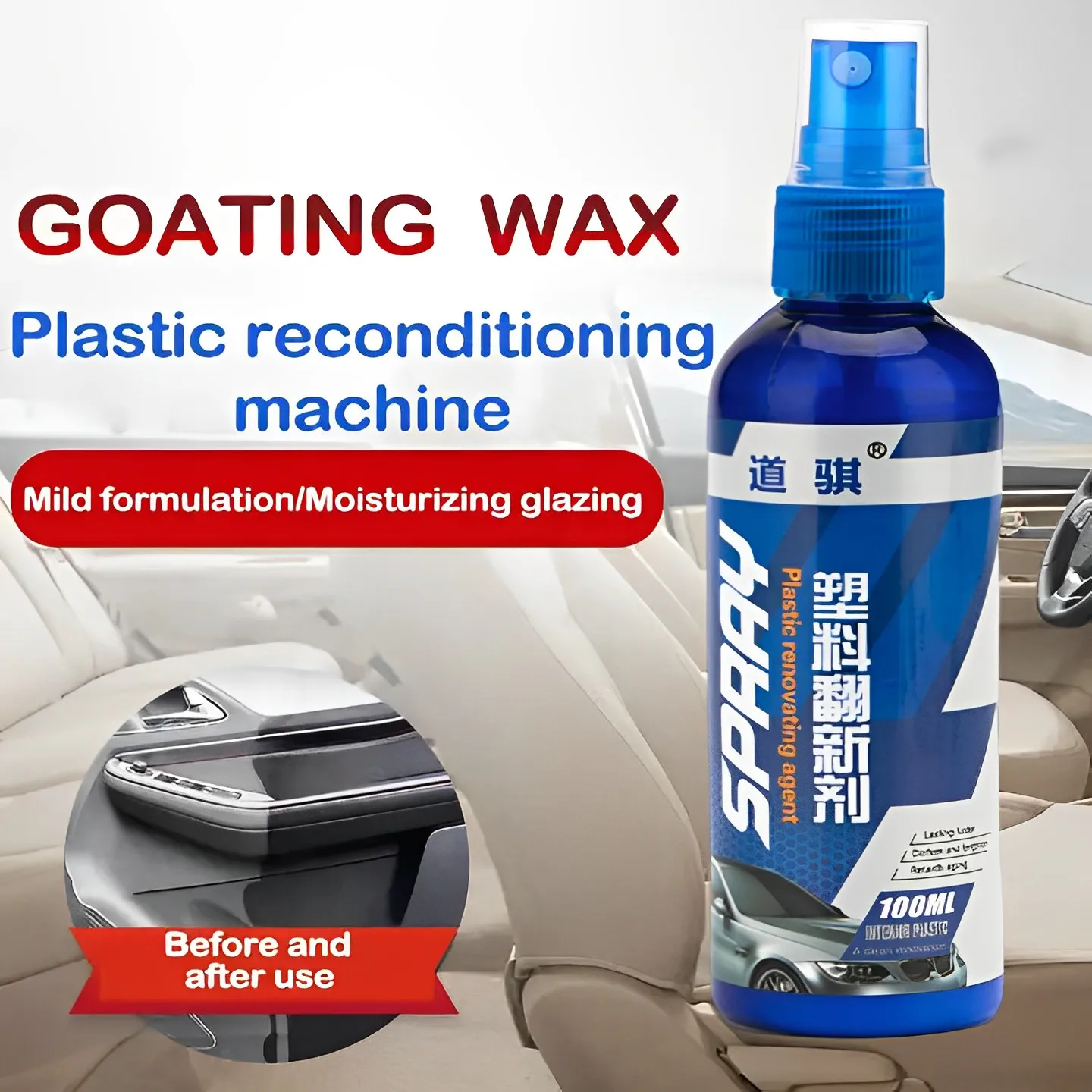 

Car Plastic Restorer Back To Black Gloss Car Cleaning Products Auto Polish And Repair Coating Renovator For Cars Auto Detailing