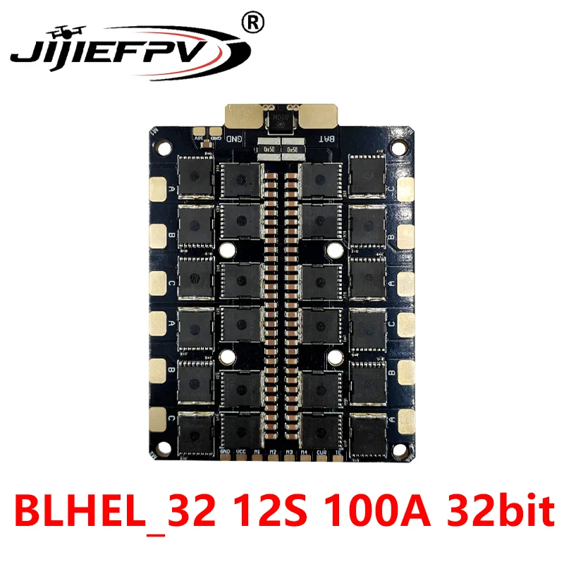 JIJIEFPV BLHEL_32 12S 120A 32bit ESC 30X30mm Ture BIG Current 12S 120A FPV ESC For 10inch 15inch 18inch FPV Racing Drone Frame