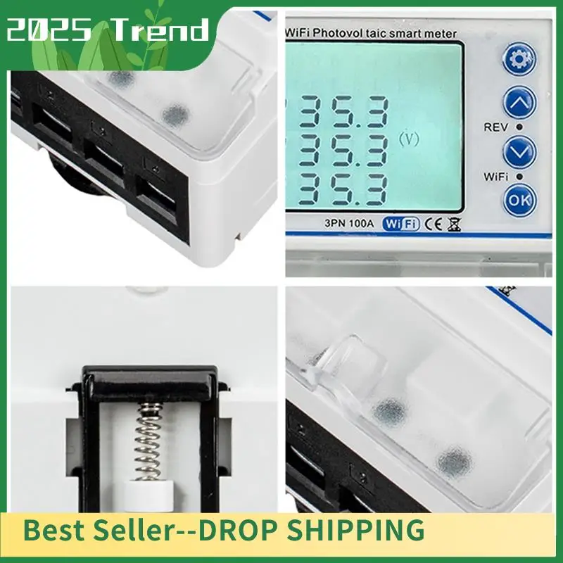 

AD33 HOT WIFI Smart Circuit Breaker Remote Control 2.4Ghz Three-Phase 100A50-60HZ Universal Photovoltaic Smart Meter