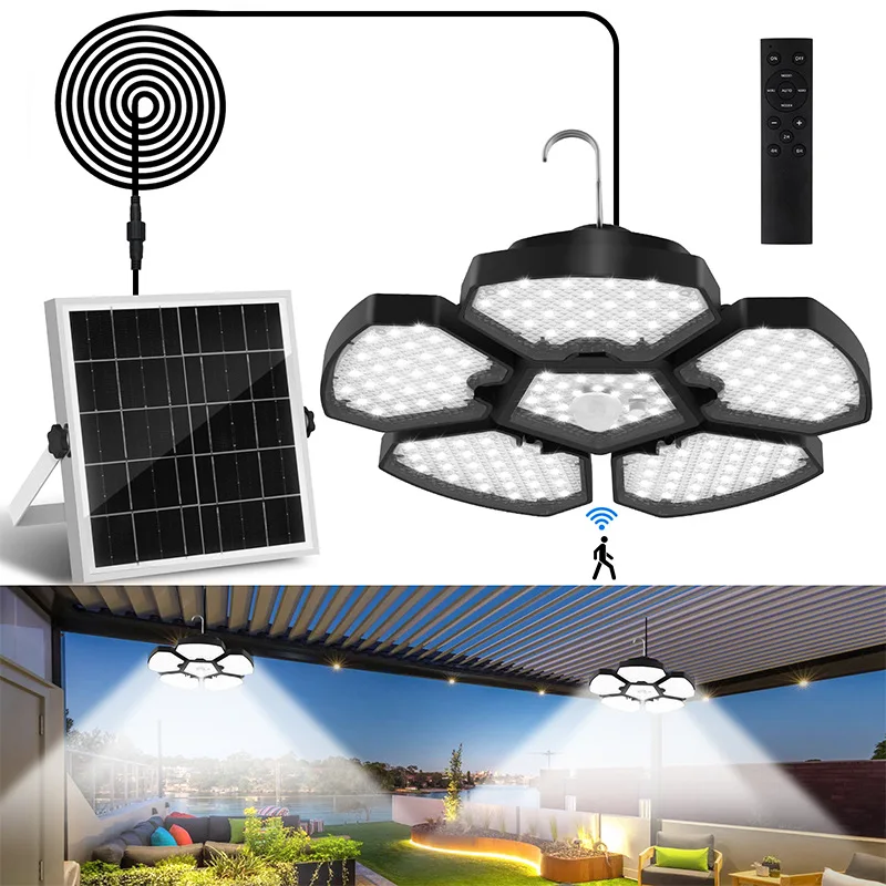 outdoor-solar-lamp-chandelier-pavilion-waterproof-split-garden-light-camping-human-body-induction-remote-control-hanging-light