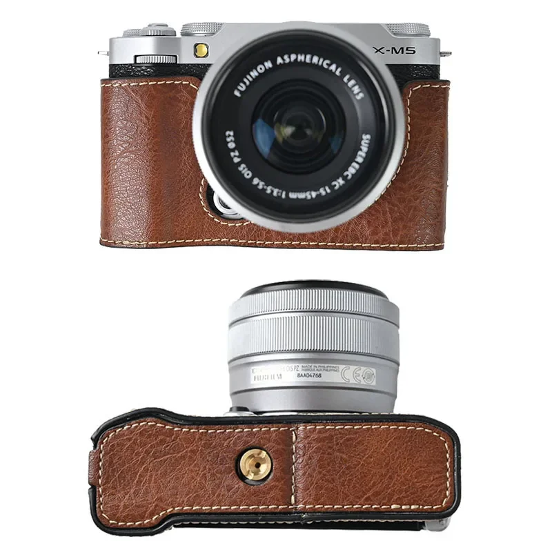 Чехол для камеры Fujifilm XM5 из искусственной кожи, сумка на половину тела для Fujifilm XM5