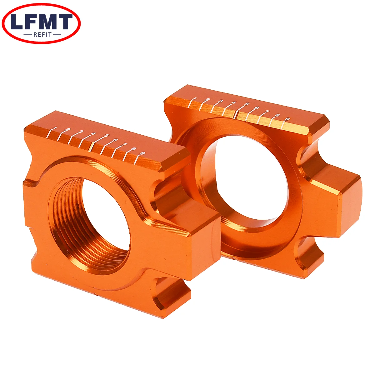 Motorcycle Rear Chain Adjuster Axle Blocks For KTM SX SX-F XC XCF 125 150 250 300 350 450 For Husqvarna TC TX FC FX FS 2013-2023