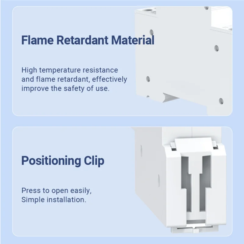 ABMF-Tuya Interruttore automatico intelligente WIFI 1P + N 1A-63A Guida DIN regolabile con misurazione Funziona con Smart Life Alexa Home