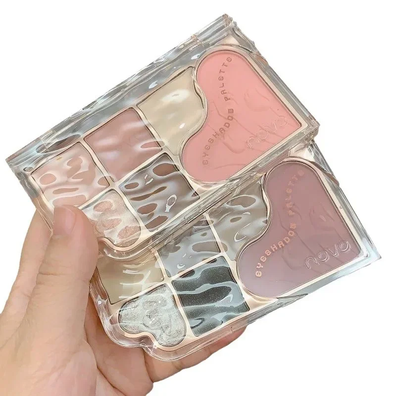 NOVO Dream Star Sand six color comprehensive eye shadow disc beginner matte highlight brightening powder blusher one disc