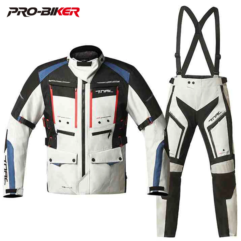 

Professional Motorcycle Jacket Man Racing Jacket Wearable Armor Motorcycle Pants Moto Clothing With CE protector for 4 Season