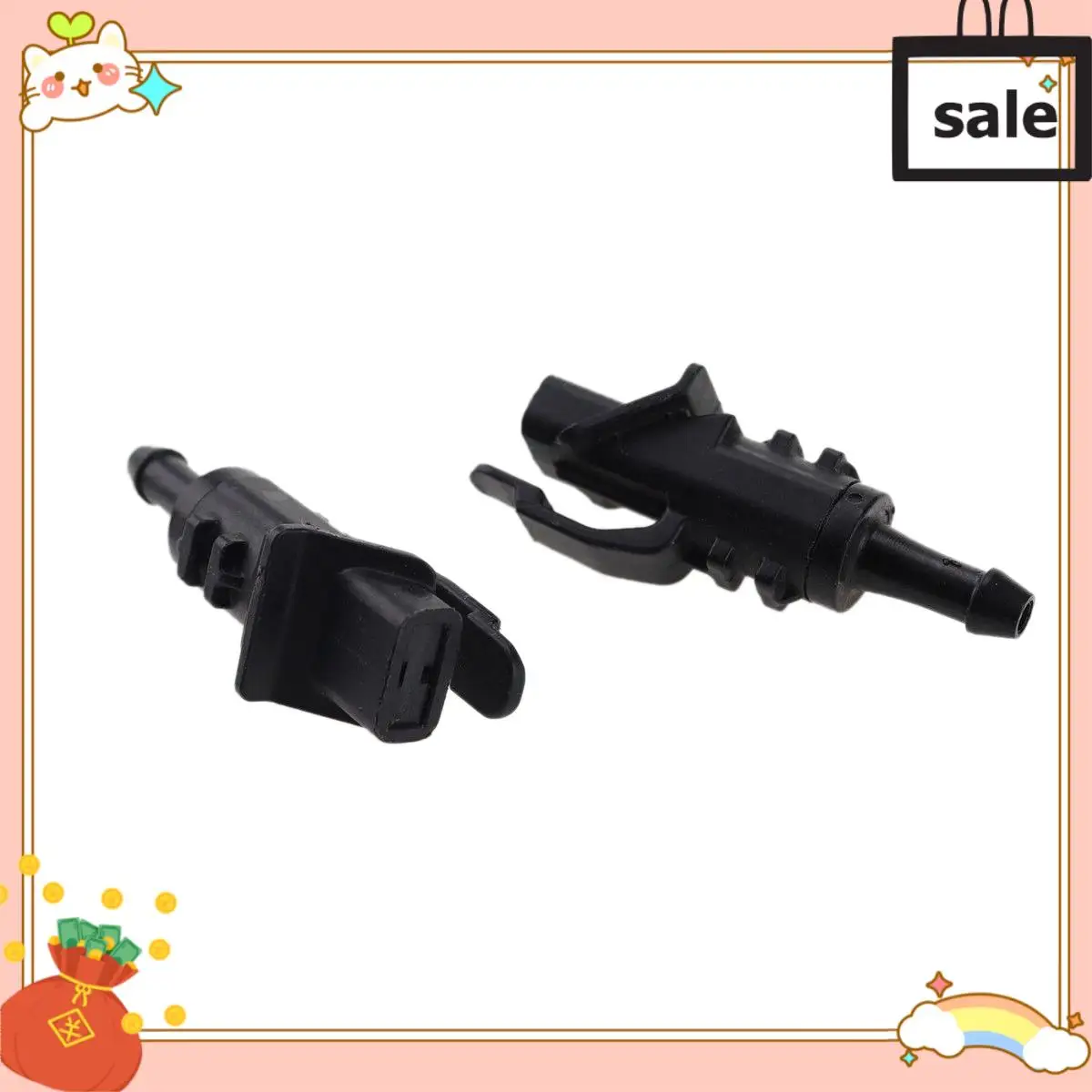 

NEW-Front Windscreen Washer Jet Nozzles 986302L100 2Pcs Nozzle For Hyundai I30