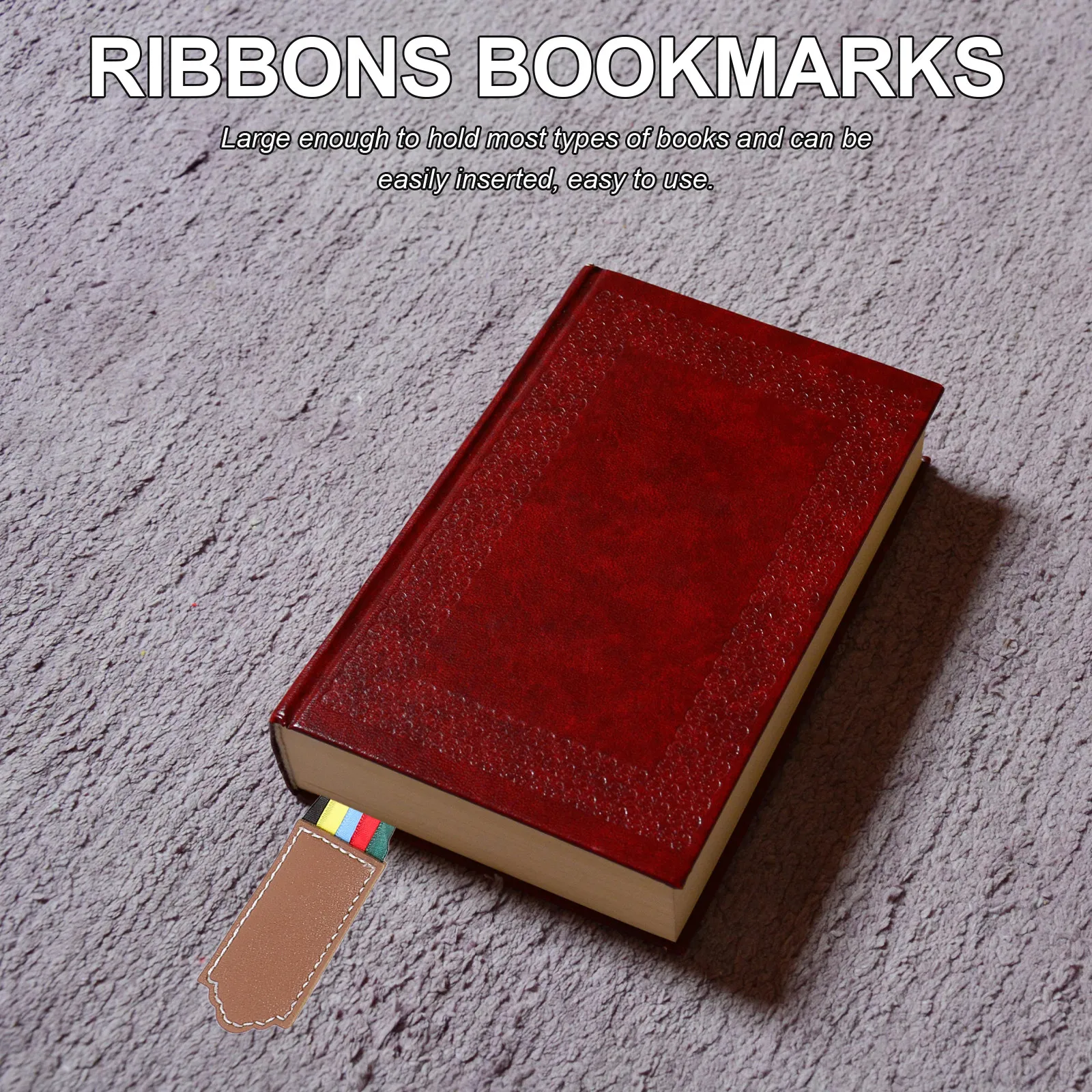 Ribbon Bookmark Large Size Easy Insert Book Page Marker for Students Men Bible Readers Reusable Reading Bookmark