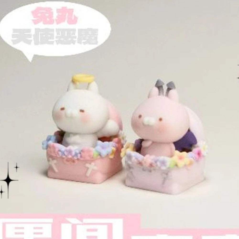 Angel Demon Theme Resin Material Keycap Anime Keycaps 3D Resin Artisan Keycaps for ESC MX Stem Mechanical Keyboard  Accessories