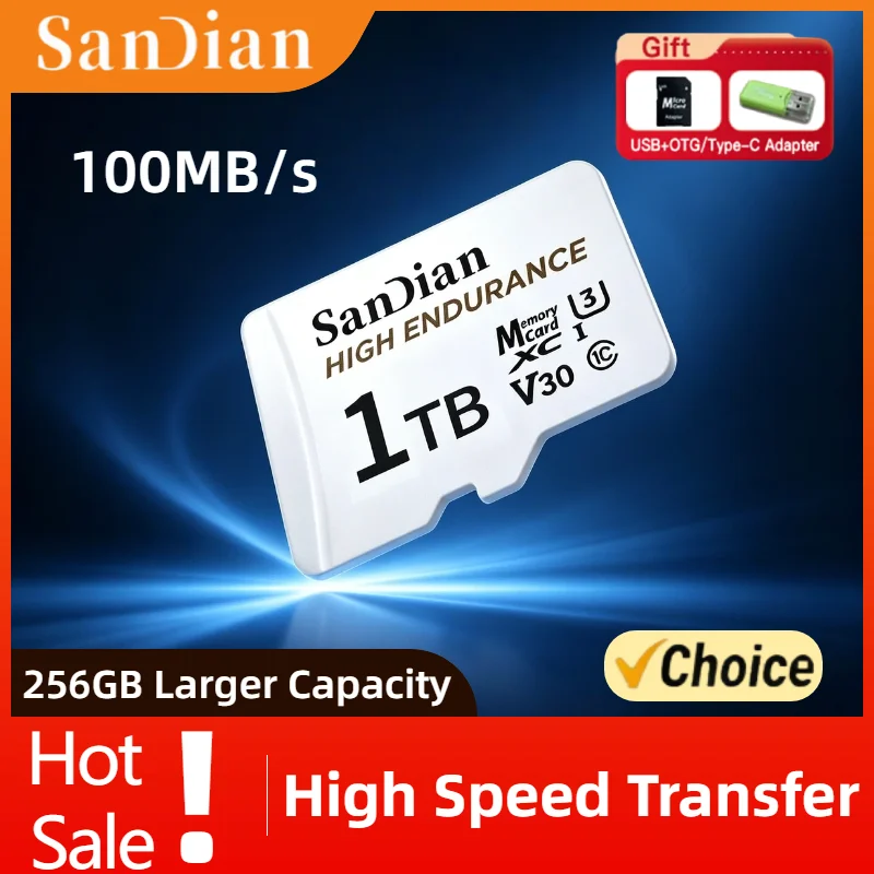 Original High Endurance 128GB 256GB V30 C10 Micro TF SD Card For Dash Cam Car Home Security CCTV 24 7 Recording