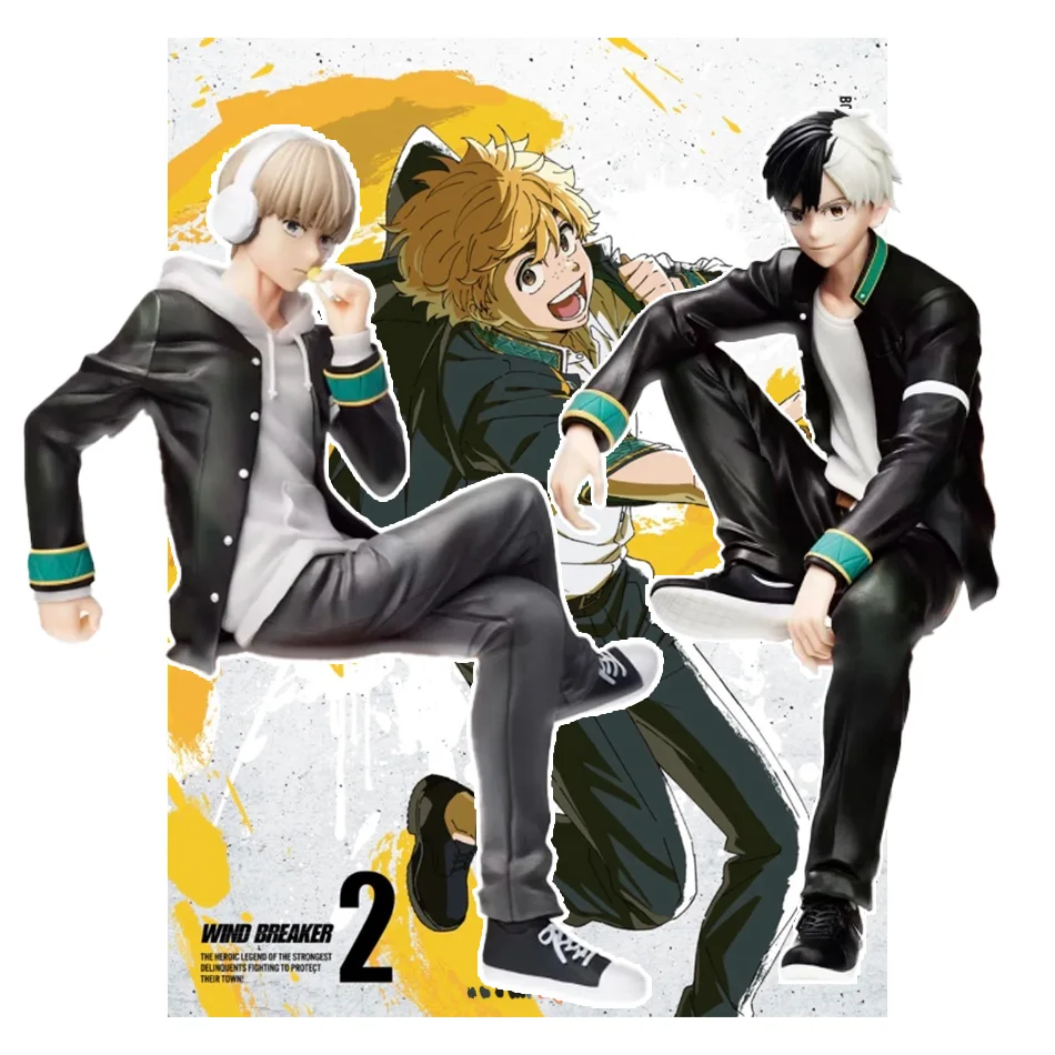 Auf Lager: 15cm Japanische Anime-Figur WIND BREAKER Sakura Haruka Figur Kaji Ren Noodle Stopper Figur Modell Spielzeug Geschenk Puppe