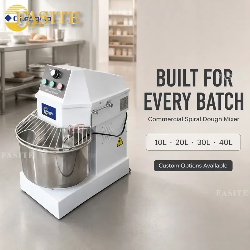 For Commercial Dough Mixer 10L 20L 30L 40L Stainless Steel Bread Toast Kneading Machine Heavy Duty Bakery Equipment