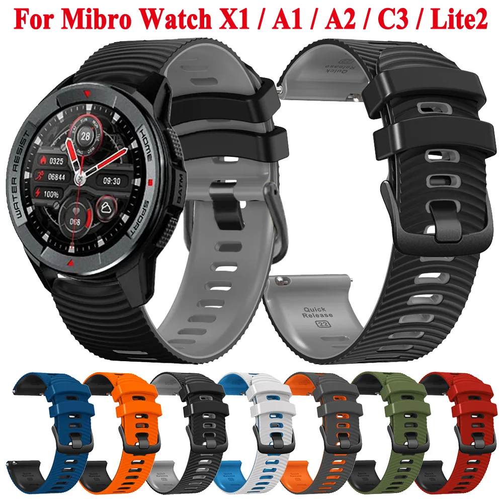 22Mm Silicone Watch…