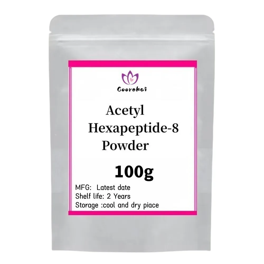 ผงเฮกเซนไทด์อะซิติล Hexapeptide-8ลบริ้วรอยได้50-1000กรัมวัสดุเครื่องสำอาง