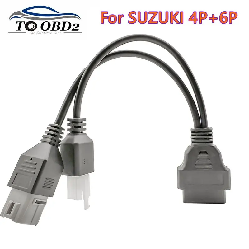 

Автомобильный диагностический соединительный кабель для SUZUKI 4PIN + 6PIN, кабель-адаптер OBD, удлинительный кабель для SUZUKI, кабель для мотоцикла, лучшее качество