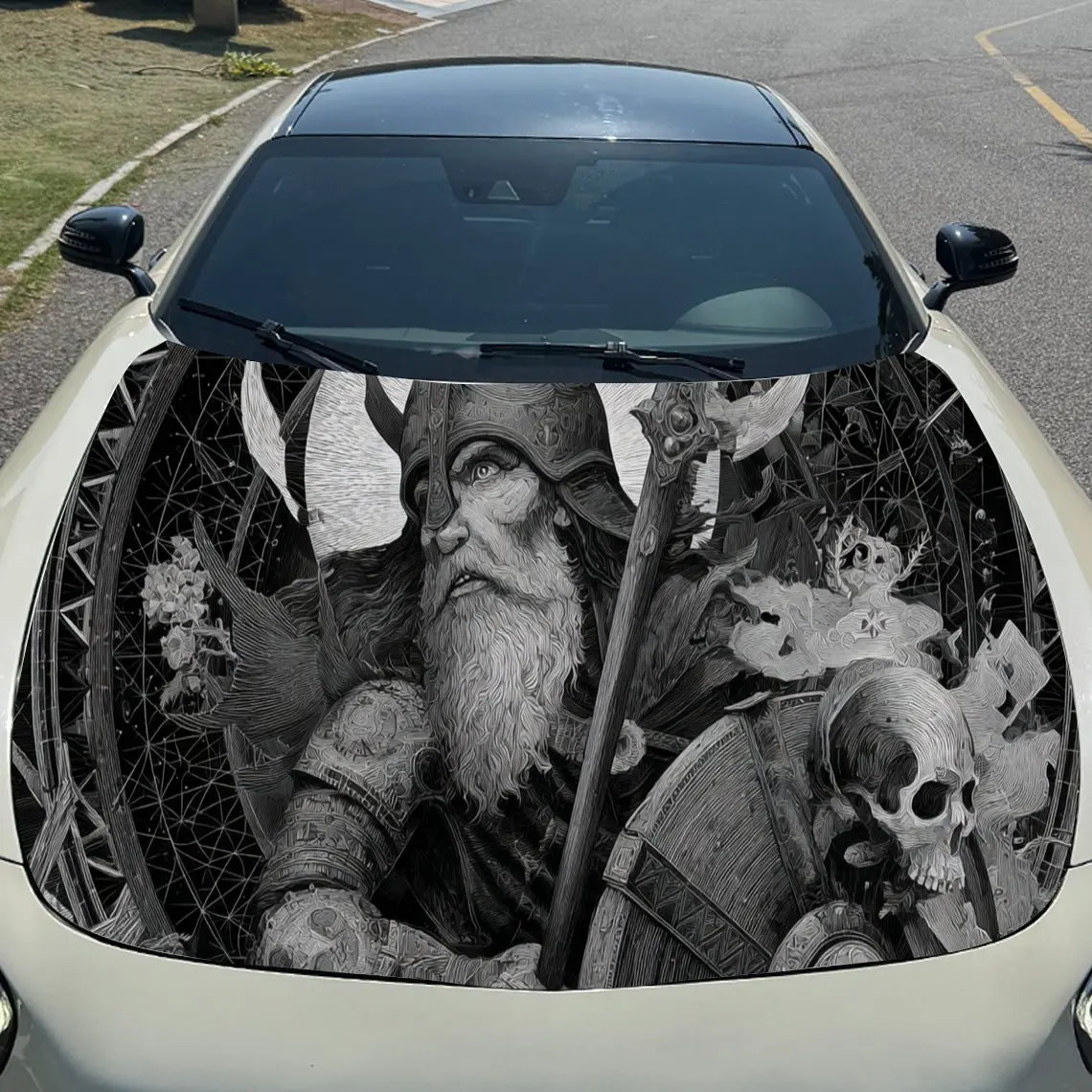 ملصقات غطاء السيارة ذات اللون الأحادي الغامض - لفافة فينيل ذاتية اللصق ومقاومة للماء ومتينة، وتزيين وحماية كاليفورنيا الخاصة بك #3