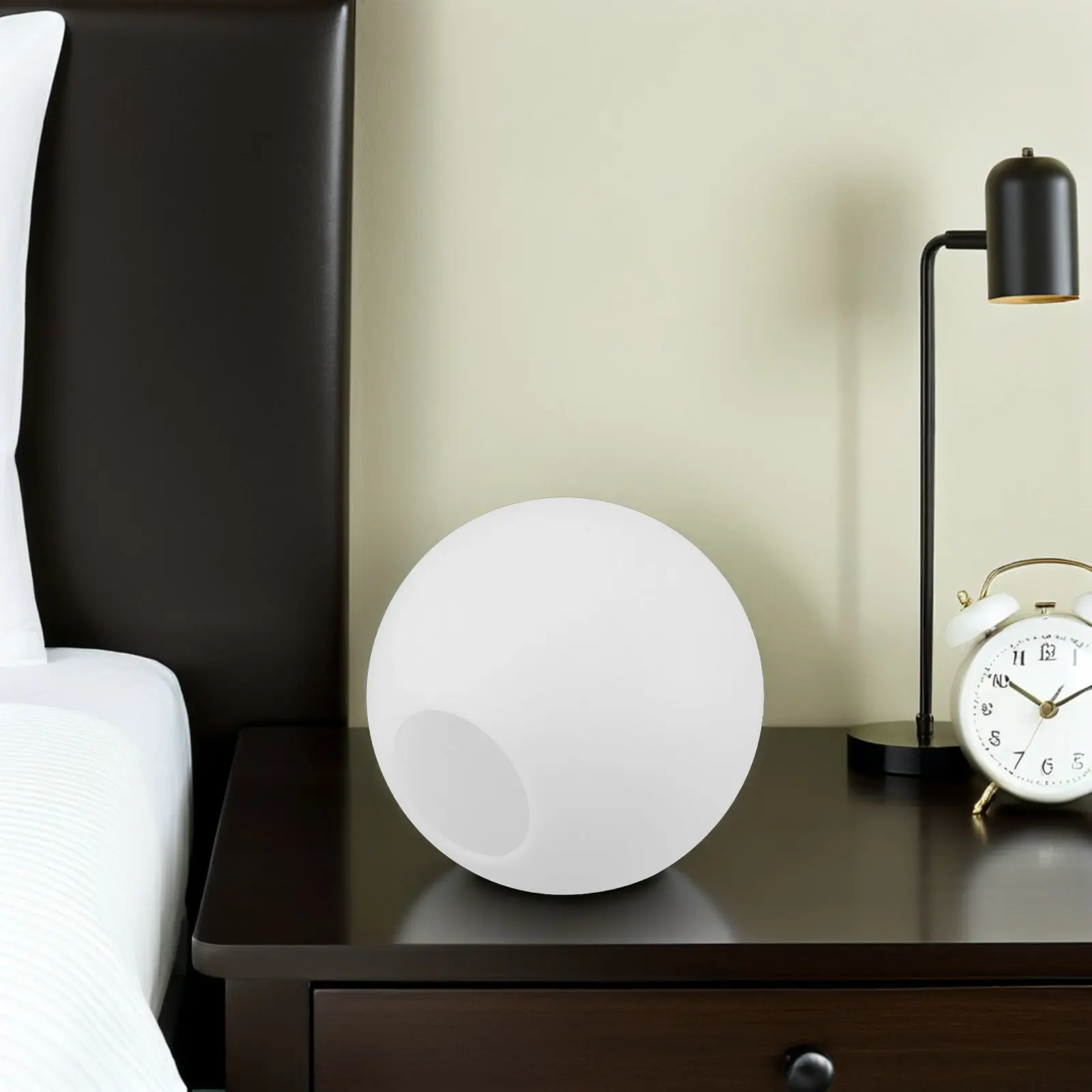 

White Globe Light Shade Frosted Shatterproof Pe Sphere Lamp Cover Universal Ceiling Pendant Light Fixture Replacement