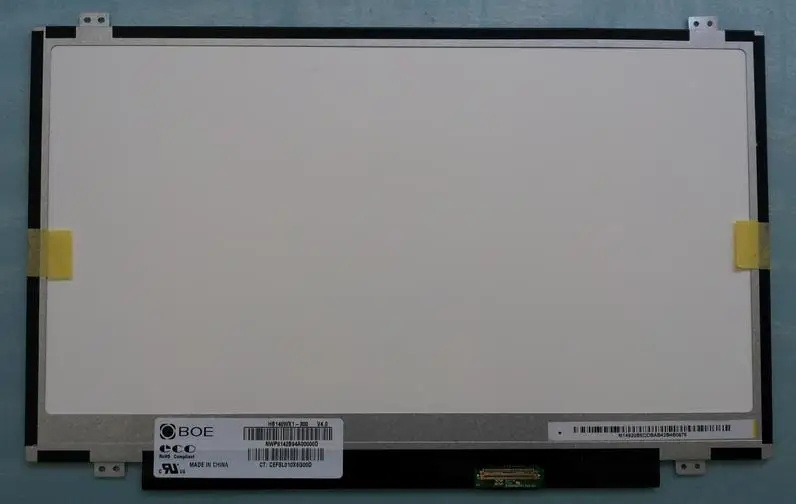 Imagem -04 - Laptop Tela Lcd Universal para Hb140wx1300 Hb140wx1400 500 600 B140xtn02.3 B140xw03 Lp140wh2 Tla2 N140bge-l32 40pin 14-polegada