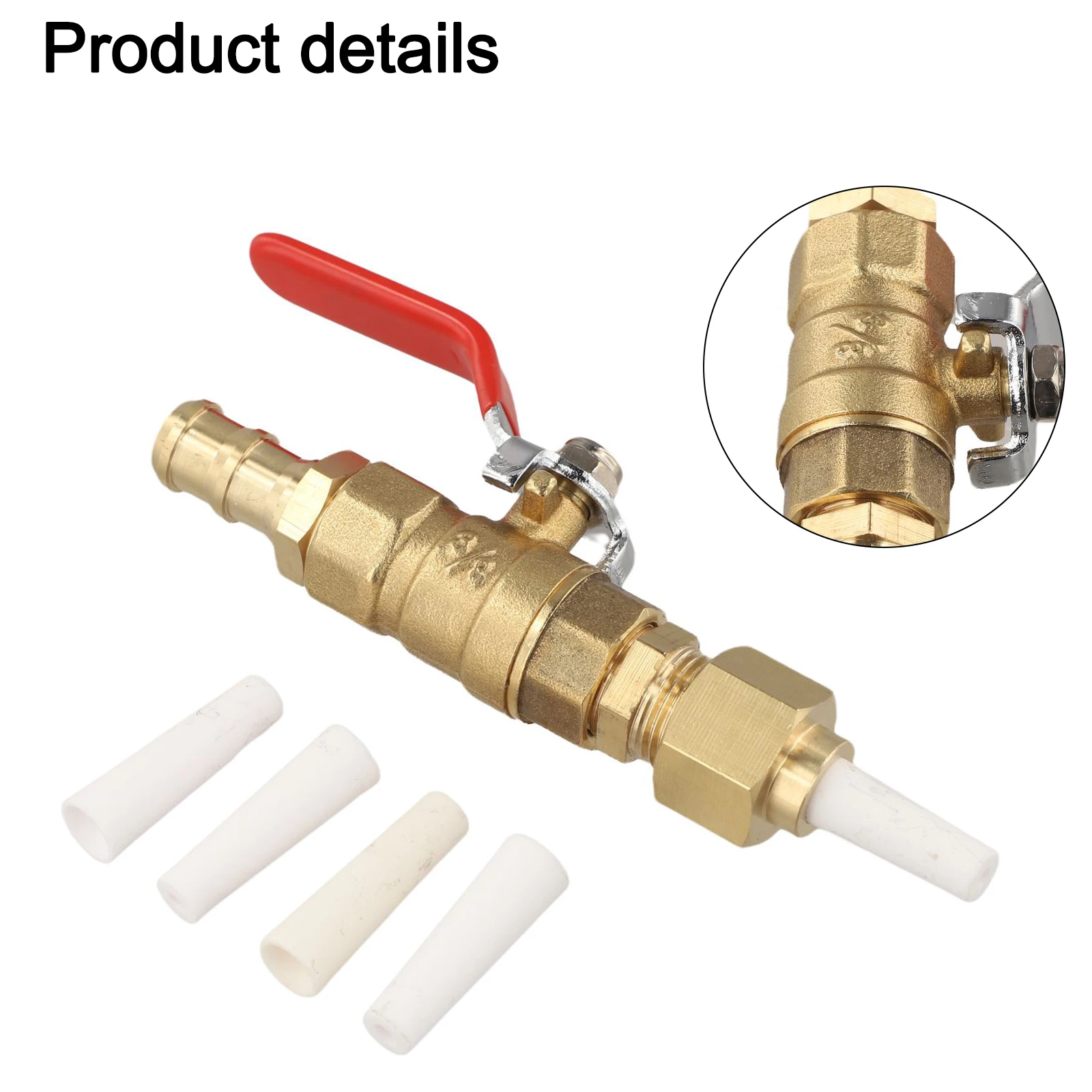 Valve Sandblaster Tool with 1 Nozzle and 4 Grinding Nozzle Tips 24 27 32 36mm Compatible with 5 10 20 Gallon Sandblasting