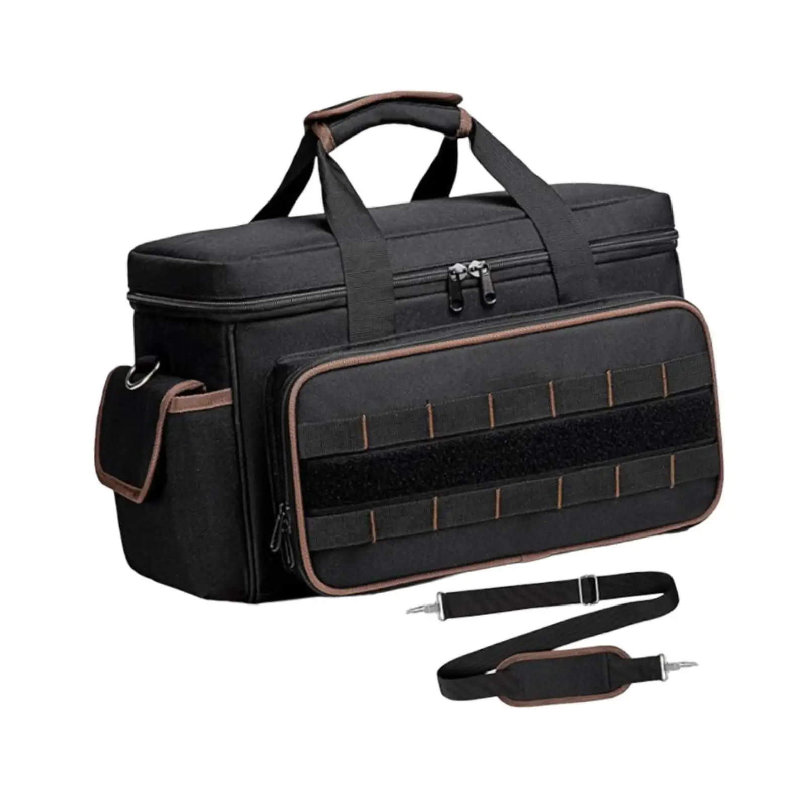 Tool Tote with Handle Durable Storage Bag Adjustable Shoulder Strap for Electrician Carpenter