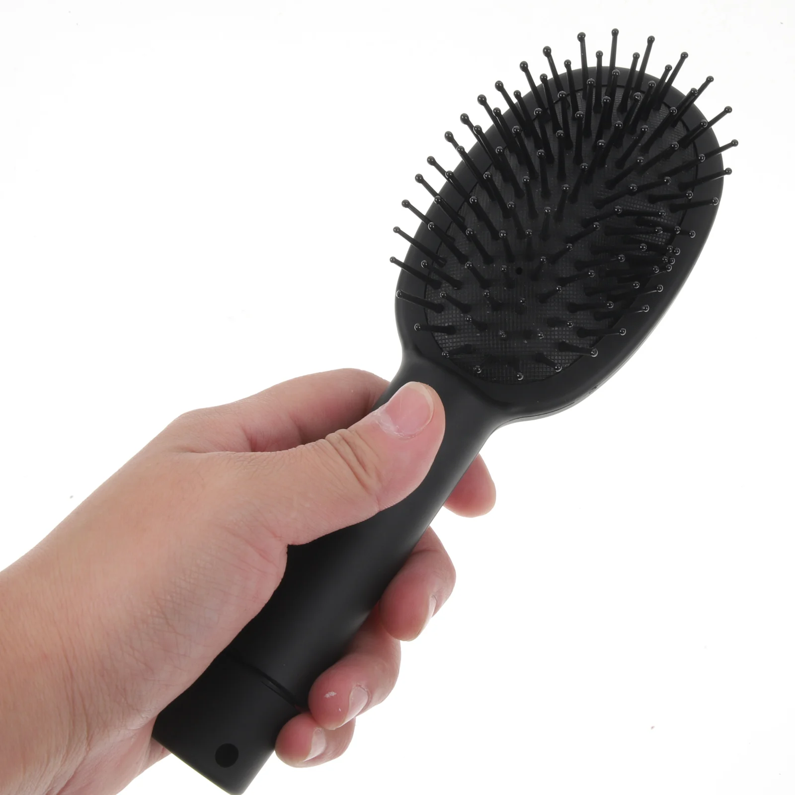 Compartment Comb Storage Box Hair Brush Hider Black Plastic Travel