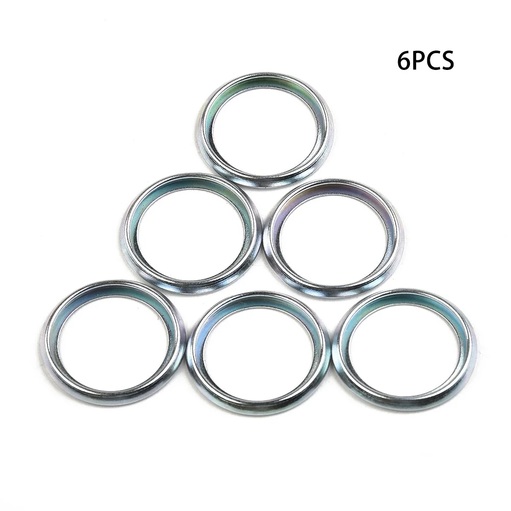 6Pcs Car Oil Drain Plug Crush Washer Gasket Set For Crossre 2011-18 Auto Drain Plugs Washer 16mm 803916010