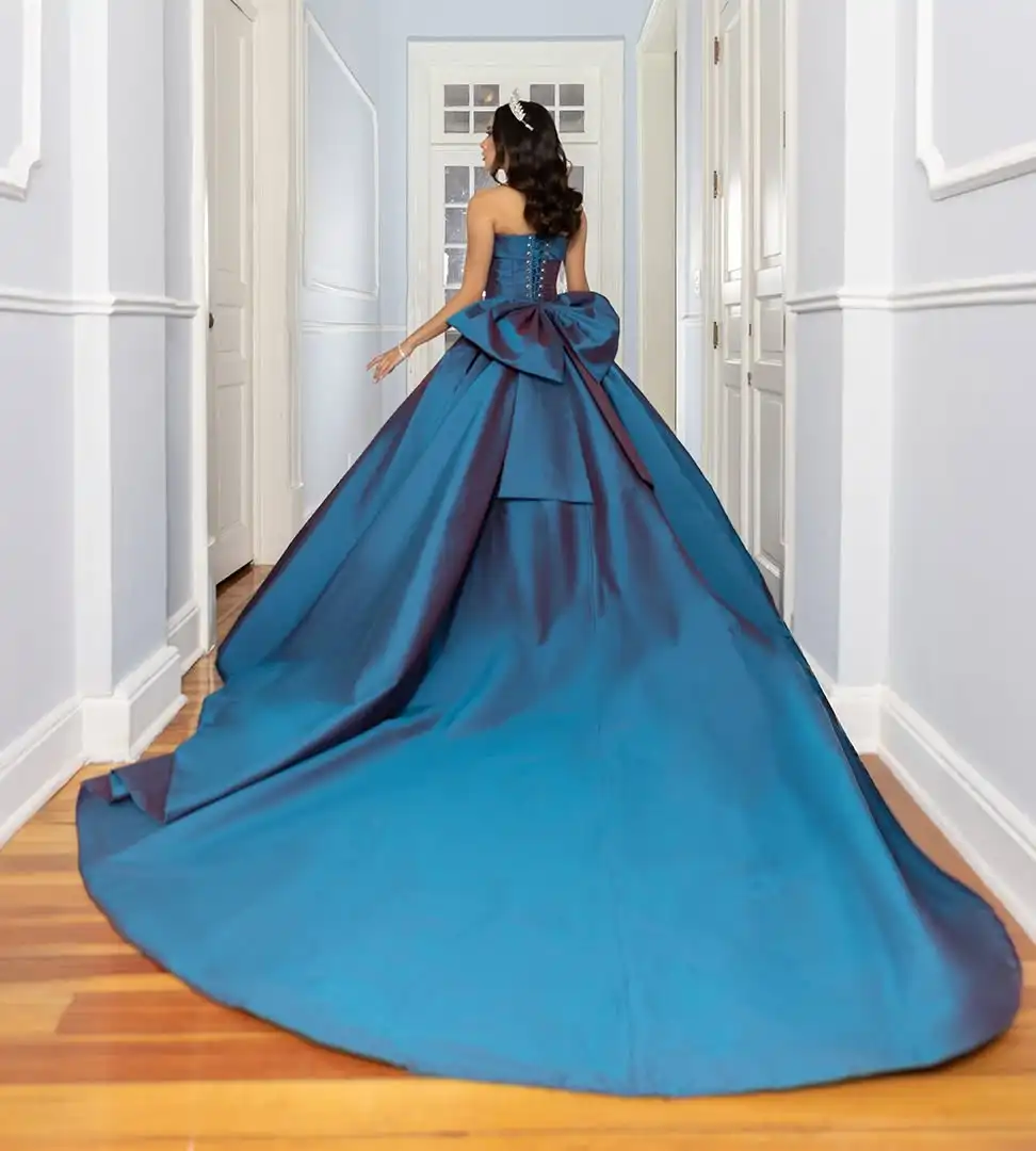 تخصيص رشيقة الساتان ألف خط كريستال 3D القوس مساء اللباس مزاجه أكمام حمالة الطابق طول فساتين المشاهير