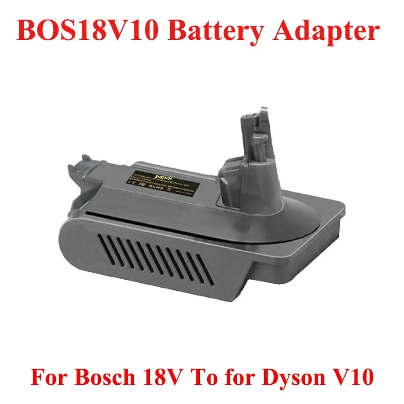 

ALASICKA BOS18V10 Battery Adapter for Bosch 18V Lithium Battery Convert To Work for Dyson V10 Series Cordless Vacuum Cleaners