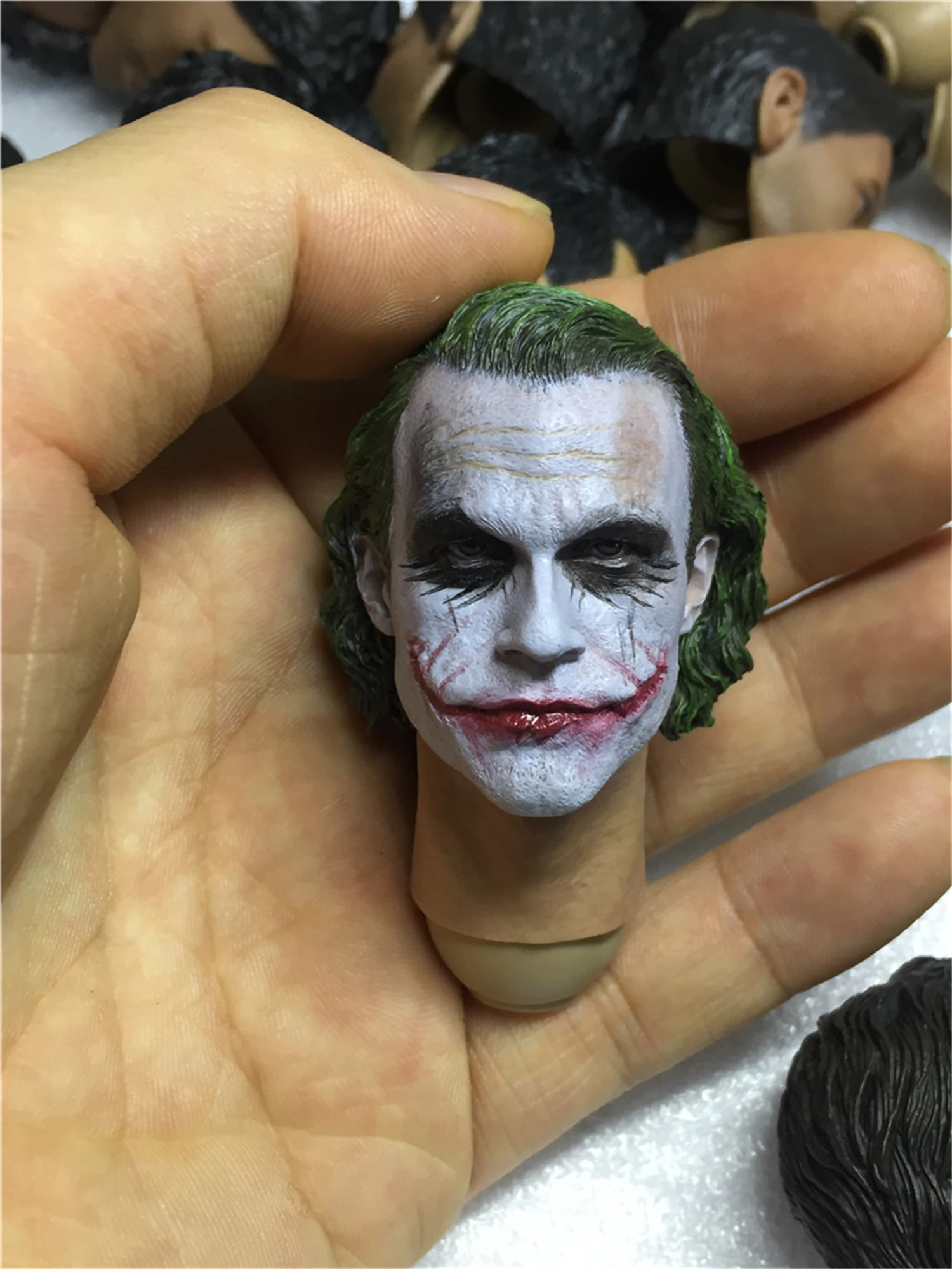 1/6 mj12 o palhaço heath ledger cabeça esculpir modelo apto para 12 body body figura de ação corpo