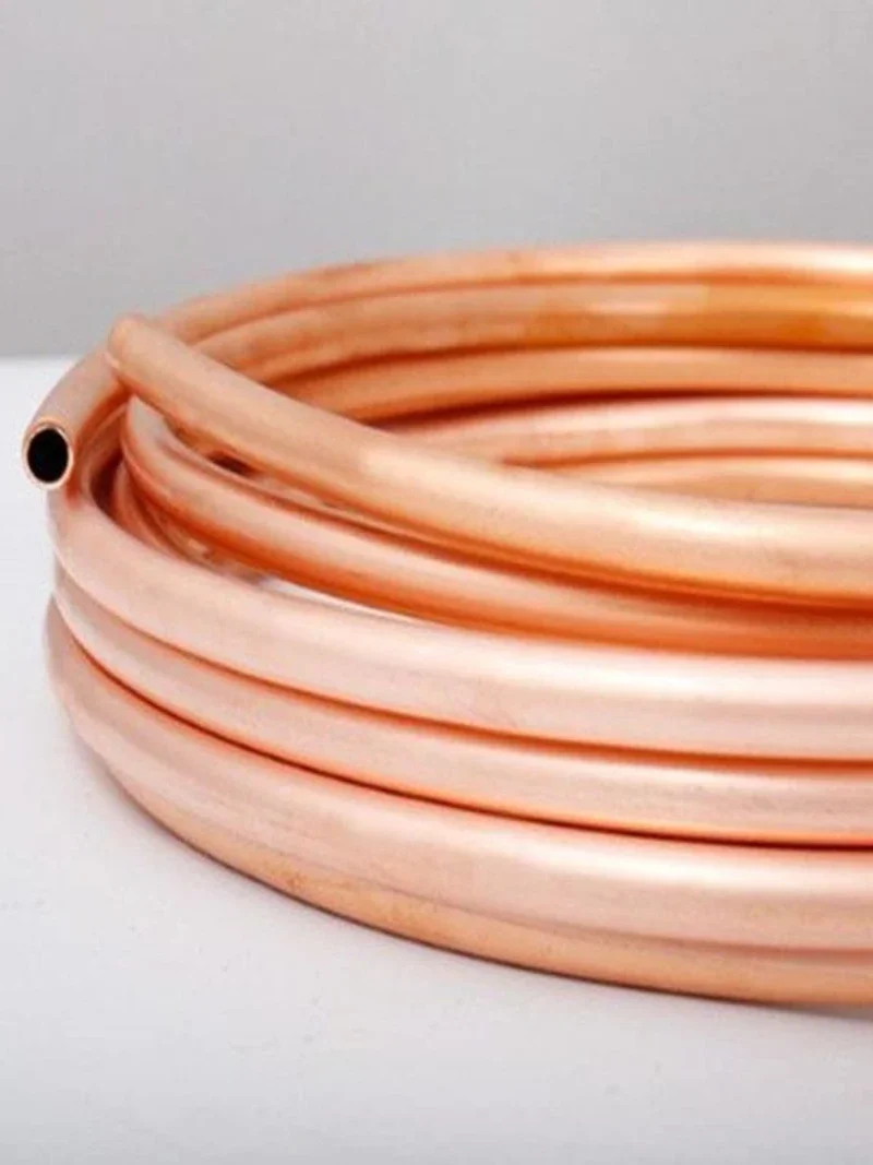 2m T2 Red Copper coil 2/3/4/5/6/8/10/12/14/16mm Copper tube Air Conditioning Copper Pipe Soft  Tube 99.9% T2 Copper DIY Cooling