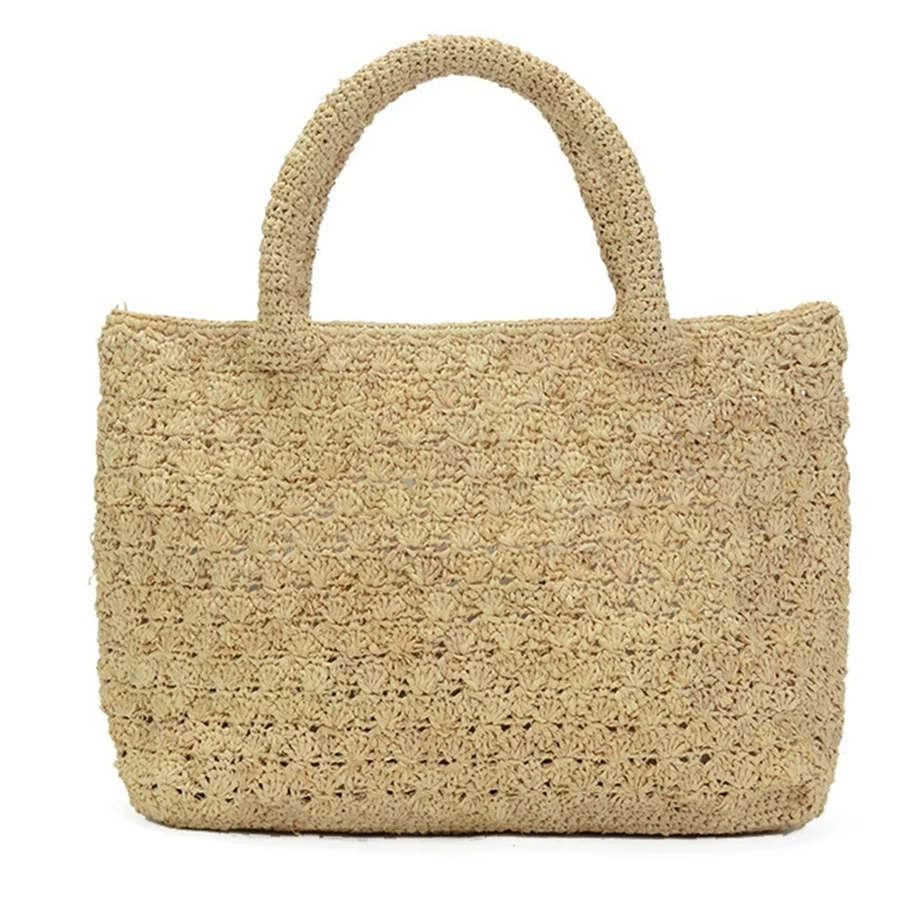 

Summer Beach Bag French Style Handbags Women Raffia Straw Bag Jeanne Damas Elegent tote Travel Shopper Bag