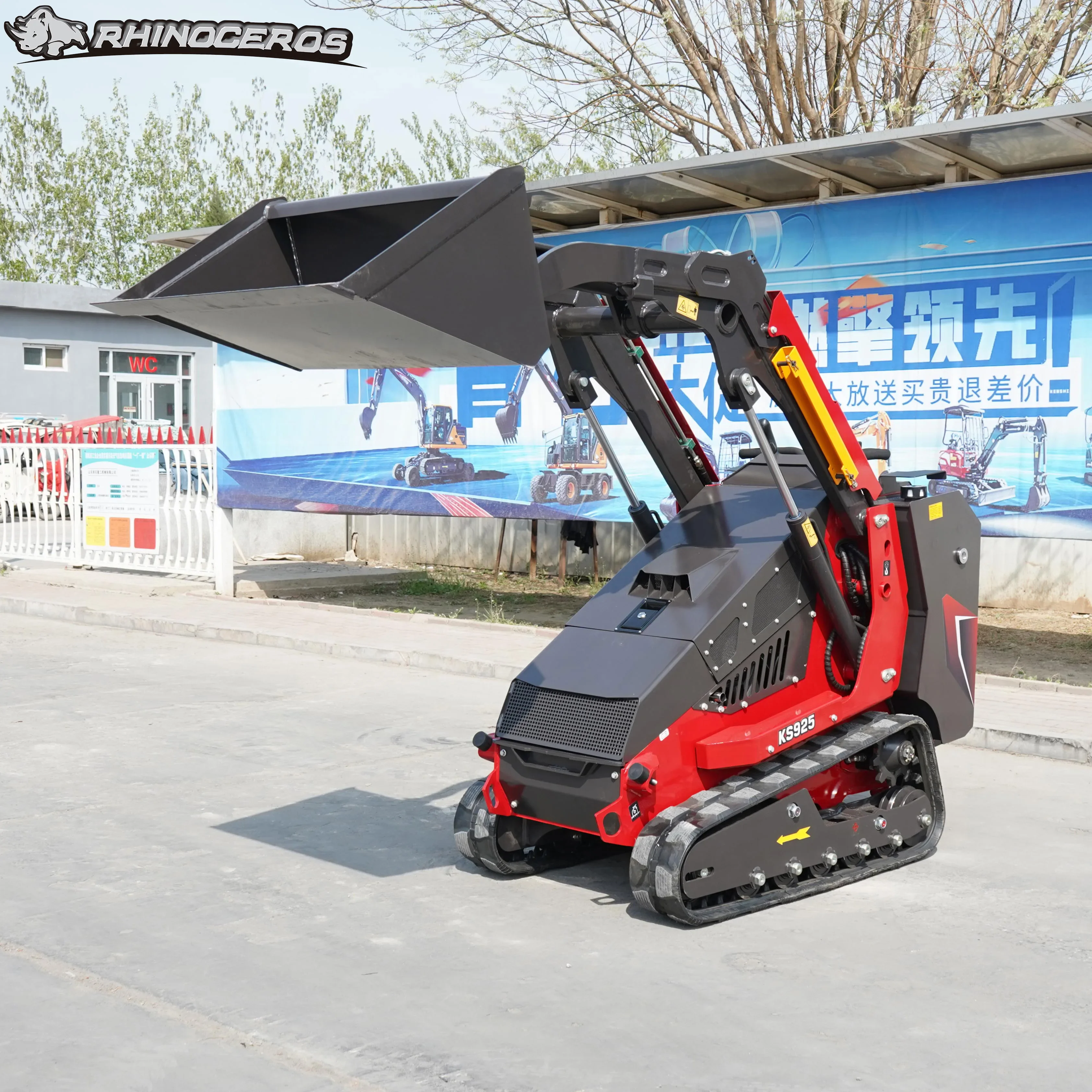 Multifunction Track 2748KG Diesel Mini Skid Steer Loader Mini Track Skid Steer