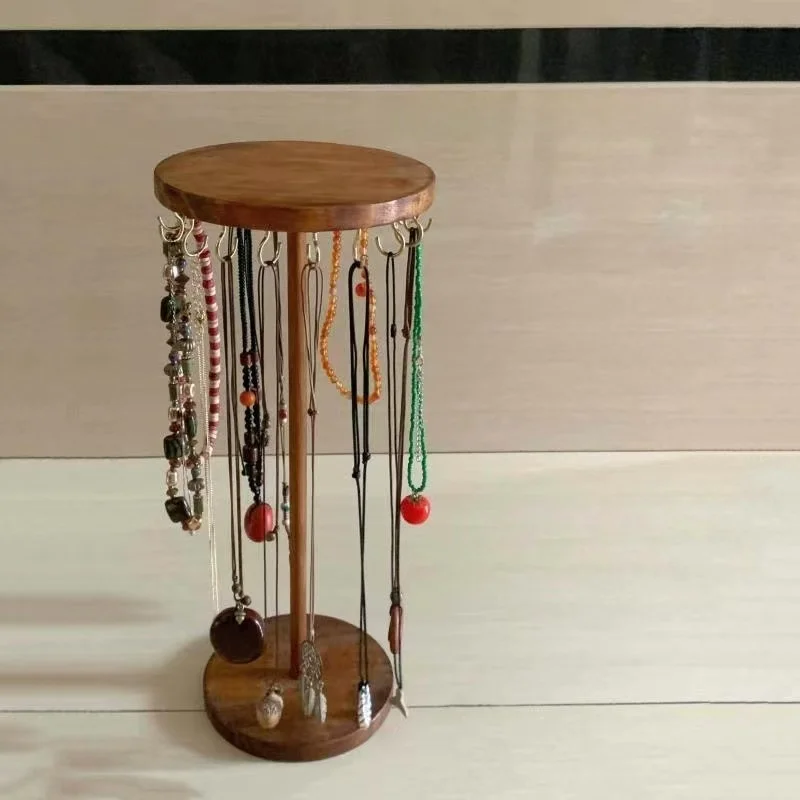 

Jewelry Storage Display Stand Anti-Tangle Hanging Rack Wardrobe Organizer Bracelet Necklace Holder Cosmetic Desk Stand