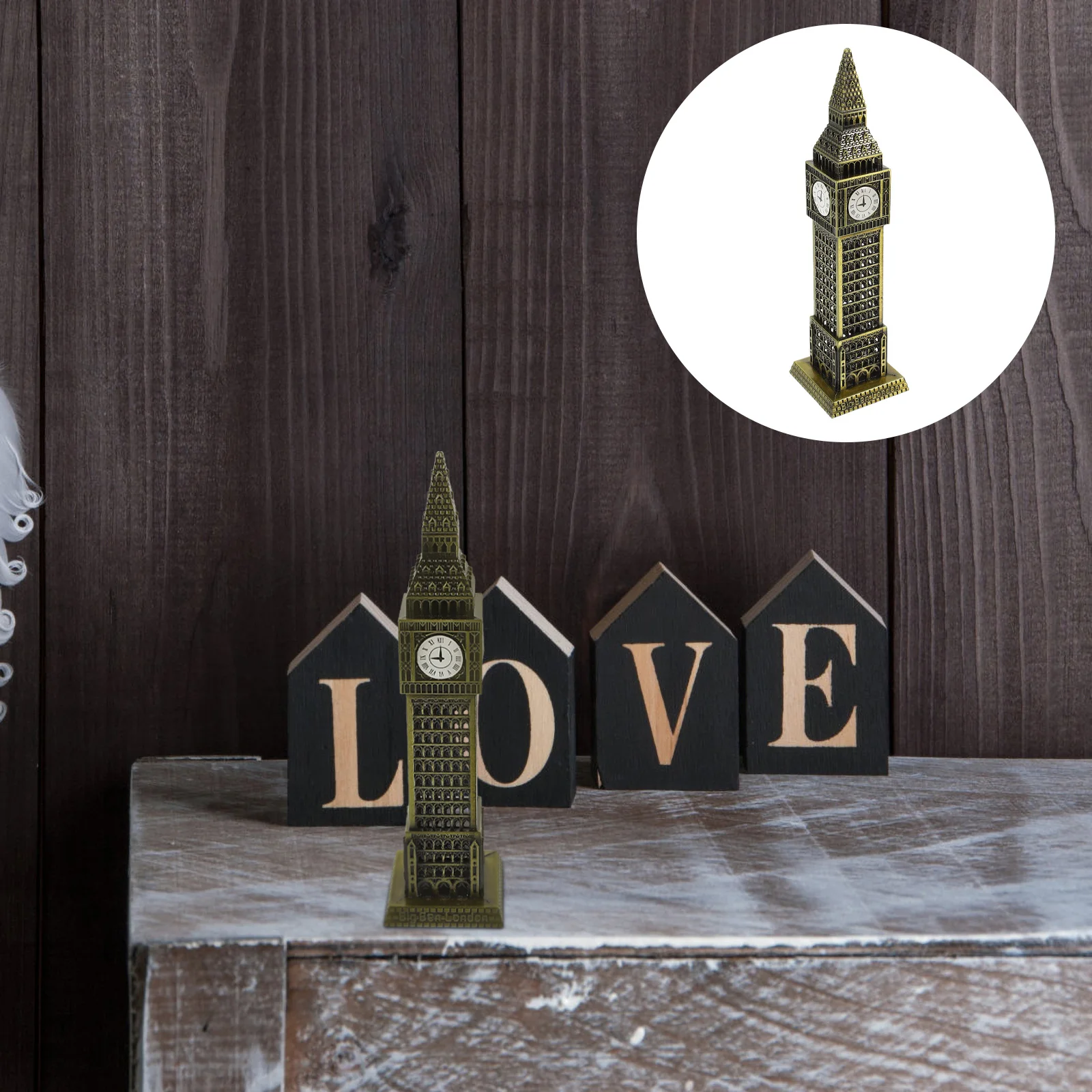 British Big Ben Home Decor Household Crafts Commemorate Wedding Decoration Desktop Alloy