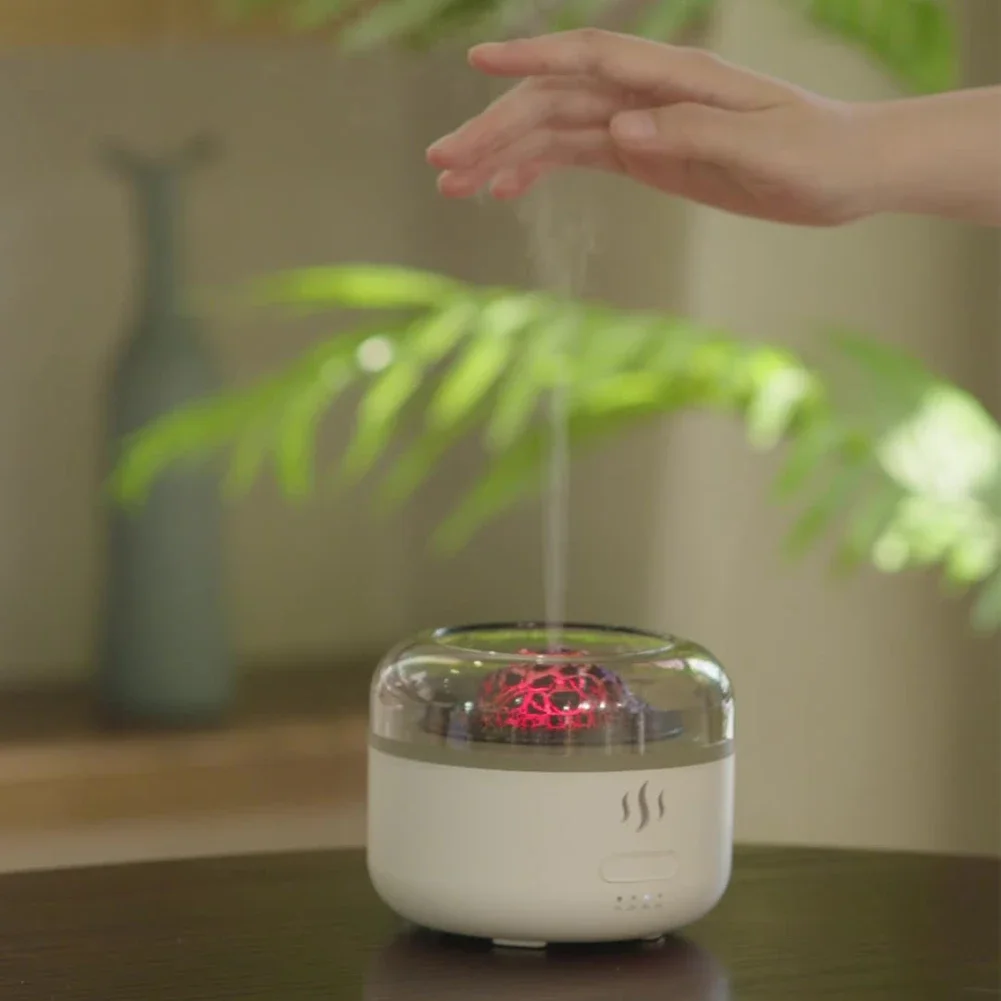 1pc Flamme Aroma Diffusor 160ml Diffusor Luftbefeuchter Mit 2 Nebel Modus Nebel Flamme Diffusor Heimwerker Haushalt